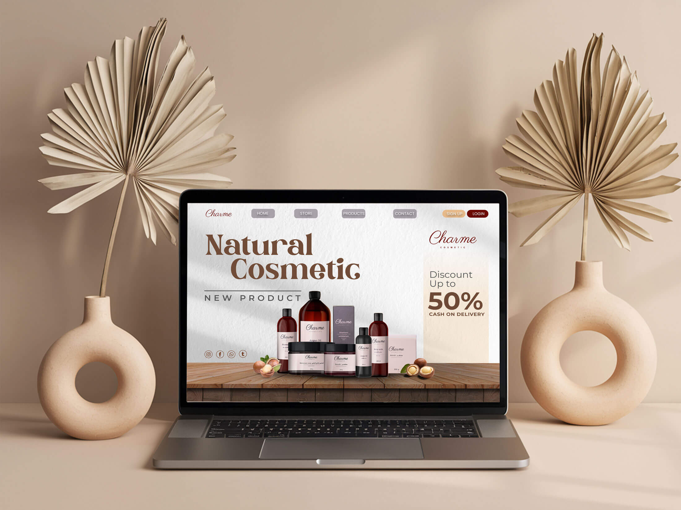 Charme e-commerce website art direction